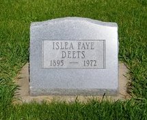 DEETS Islea Faye 1895-1972 grave.jpg